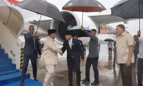 Prabowo tiba di Tanah Air usai lawatan ke AS, Yordania, dan UEA