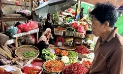 Harga bawang merah Rp44.750/kg, cabai rawit Rp74.650/kg Sabtu pagi ini
