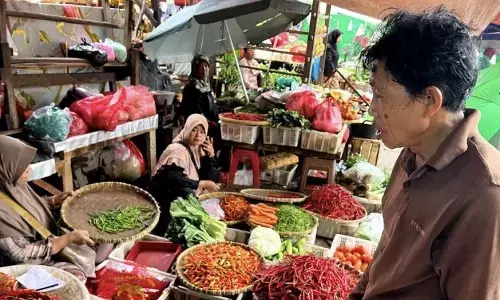 Harga bawang merah Rp44.750/kg, cabai rawit Rp74.650/kg Sabtu pagi ini