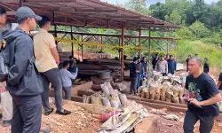 Polri bongkar penambangan ilegal dan penyelundupan pasir timah ke Malaysia, 7 tersangka diamankan