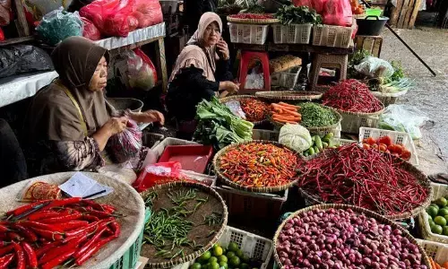Harga bawang merah Rp46.900/kg, cabai rawit Rp83.850/kg Senin pagi ini