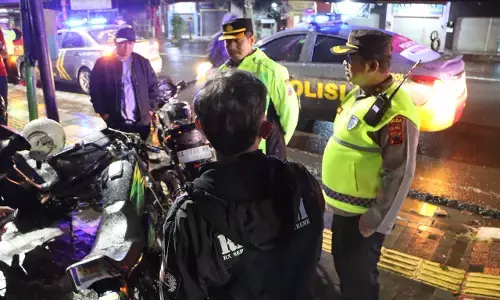 Polres Salatiga patroli besar-besaran antisipasi perang sarung terulang