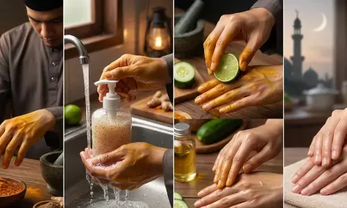Cara menghilangkan noda kunyit di tangan setelah masak sahur