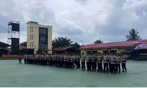 Rampungkan misi di Aceh, 100 Brimob Sumsel dipulangkan