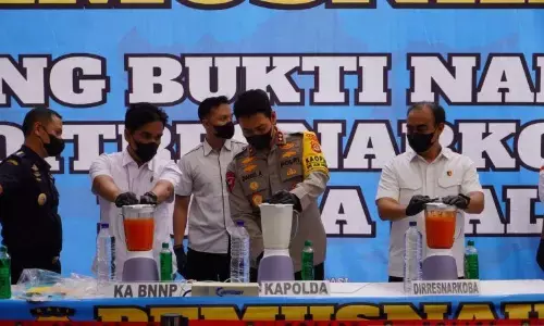 Polda Bali musnahkan ganja hingga kokain ribuan gram