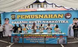 Polda Bali musnahkan barang bukti narkoba senilai Rp23,5 miliar