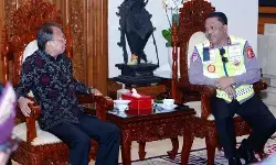 Kakorlantas pastikan pengamanan mudik di Bali tetap lancar di tengah Nyepi