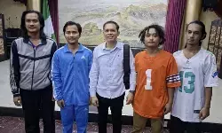 TNI bersama otoritas setempat bebaskan 4 WNI yang diculik di Perairan Gabon TNI bersama otoritas setempat bebaskan 4 WNI yang diculik di Perairan Gabon