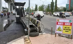 PJN III Sumsel perbaiki jalan keluar Jembatan Ampera, pengendara hati-hati