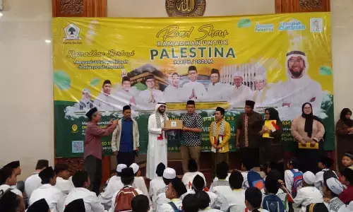 DKM Masjid Golkar gelar Roadshow Ramadan dan kirim bantuan Palestina