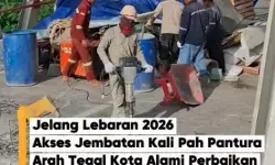 Perbaikan jembatan Pah Tegal dikebut Jelang Mudik 2026 Perbaikan jembatan Pah Tegal dikebut Jelang Mudik 2026