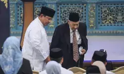 Prabowo mohon doa dan dukungan ulama saat Nuzulul Quran di Istana