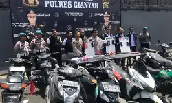 Polres Gianyar Bali ungkap puluhan kasus kriminal pencurian