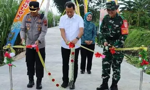 Percepat pembangunan desa, TMMD Kodim 0722 Kudus betonisasi jalan