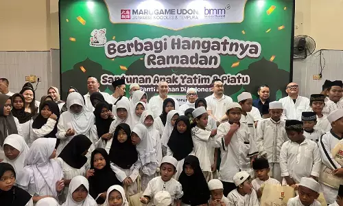 Marugame Udon rayakan 13 tahun, santuni 800 anak yatim