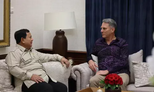 Prabowo terima Wakil PM Australia, pertemuan hangat 2 sahabat lama