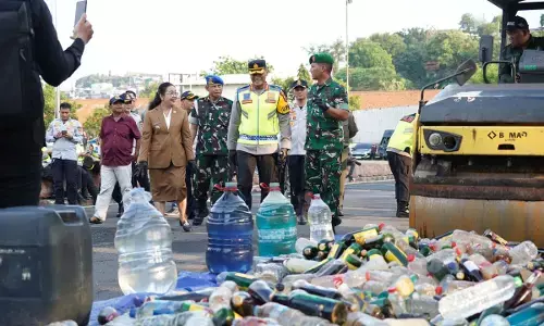 Polrestabes Semarang musnahkan ribuan botol miras