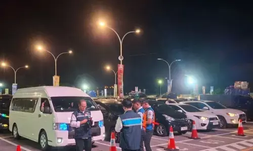 Cegah penumpukan di Merak, Polisi terapkan penyekatan Cikuasa Atas