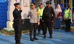 Kapolres Tegal cek Pospam Operasi Ketupat Candi 2026, pastikan pelayanan mudik optimal