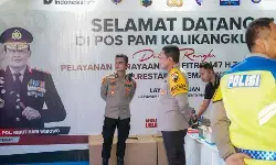 Kapolda Jateng tinjau posko mudik, tekankan pelayanan maksimal