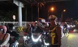 Polisi kawal pemudik motor dari Pelabuhan Bakauheni sampai ke tujuan