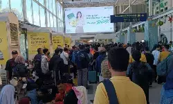 H-4 Lebaran, Stasiun Pasar Senen dipadati pemudik H-4 Lebaran, Stasiun Pasar Senen dipadati pemudik