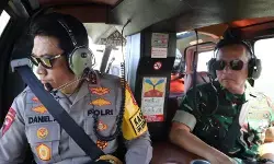 TNI-Polri-Basarnas gunakan heli pantau mudik di Pelabuhan Gilimanuk
