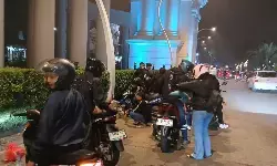 Pemudik sepeda motor pilih perjalanan malam hari Pemudik sepeda motor pilih perjalanan malam hari