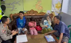 Tempuh 22 km seorang diri, bocah 7 tahun selamat di Pospam Lebaran Gubug, Polres Grobogan