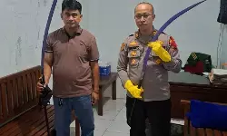 Polsek Gebog Kudus ciduk dua remaja Jepara mabuk dan bawa sajam