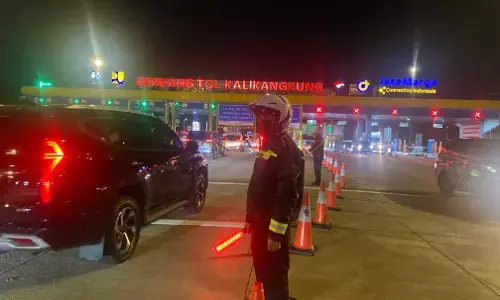 Arus masuk Jateng meningkat di GT Kalikangkung dan Pejagan