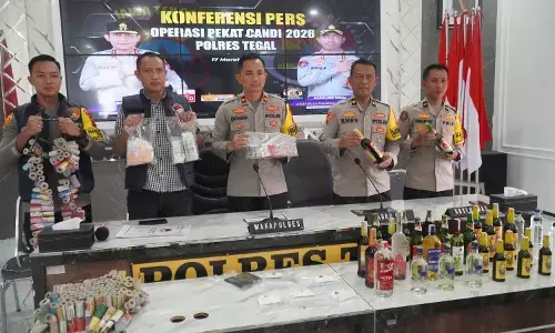Polres Tegal ungkap 148 pelanggaran selama Operasi Pekat Candi 2026