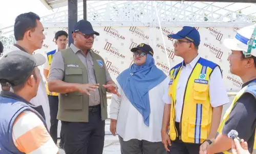 Ketua Posko Satgas PRR Aceh tinjau pembangunan huntara terakhir di Aceh Utara