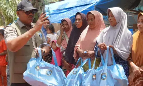 Safrizal tinjau Huntara terakhir di Aceh Utara