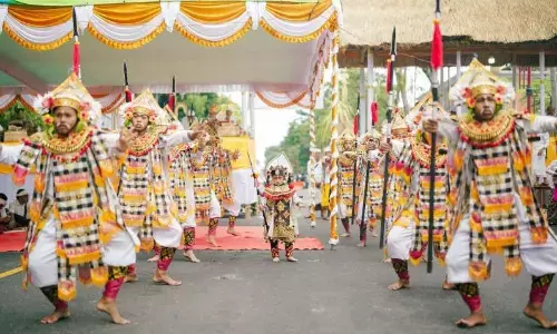 Pemkab Gianyar tampilkan tari sakral saat upacara Tawur Agung Kesanga
