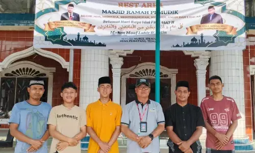 Masjid Nurul Hikmah di Jalinsum Tanjung Pura didaulat jadi Masjid Ramah Pemudik