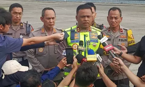 Korlantas Polri resmi tutup sistem one way nasional Korlantas Polri resmi tutup sistem one way nasional