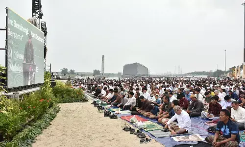 Lebaran 2026, Ancol ajak warga Shalat Idul Fitri di Plaza Masjid Apung Lebaran 2026, Ancol ajak warga Shalat Idul Fitri di Plaza Masjid Apung