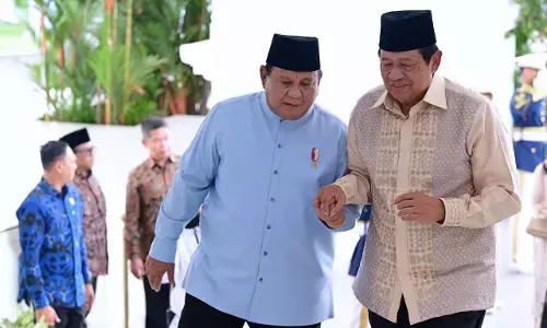 Hangatnya silaturahmi tokoh bangsa Griya Idulfitri Prabowo di Istana