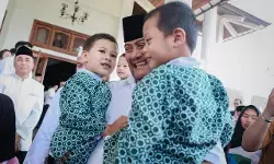 Gubernur Jateng lebaran bareng anak panti dan komunitas disabilitas