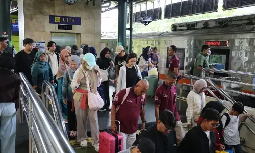 51 ribu penumpang kereta tiba di Jakarta pada H+2 Lebaran