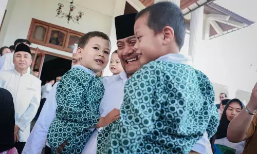 Gubernur Jateng lebaran bareng anak panti dan komunitas disabilitas