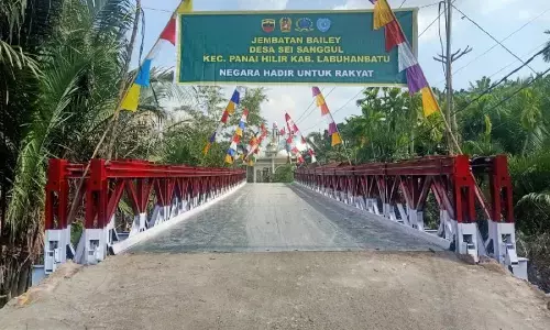TNI selesaikan jembatan di Labuhanbatu tingkatkan aktivitas masyarakat