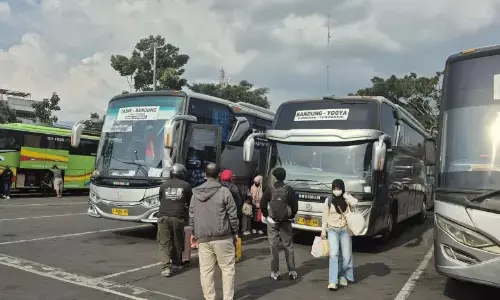 Puncak arus balik di Terminal Cicaheum diprediksi pada H+3 Lebaran