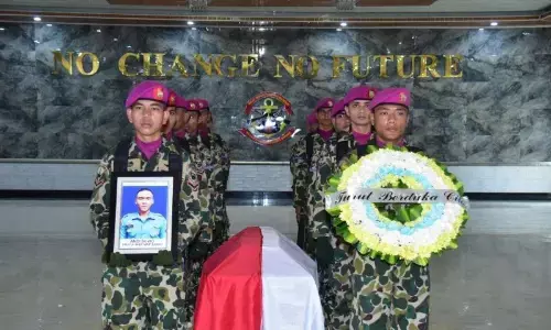 TNI AL serahkan jenazah prajurit gugur di Maybart kepada keluarga