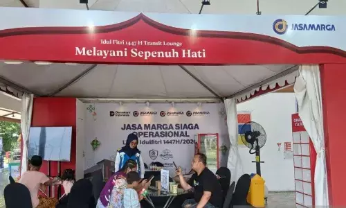 Posko Danantara hadir pada arus balik Idul Fitri di sejumlah rest area