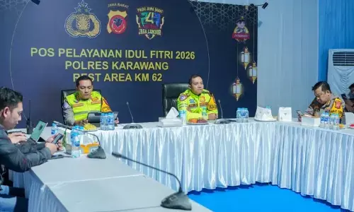 Polres Karawang siagakan tim urai kemacetan mobile hadapi arus balik