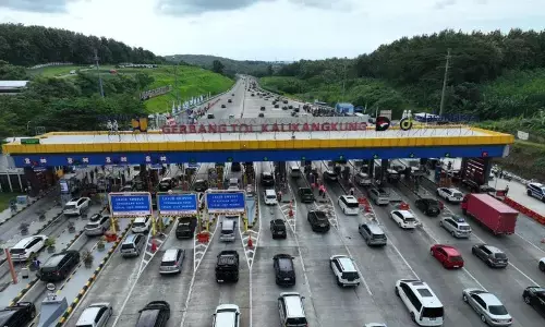 Rekayasa lalu lintas one way nasional arus balik diberlakukan