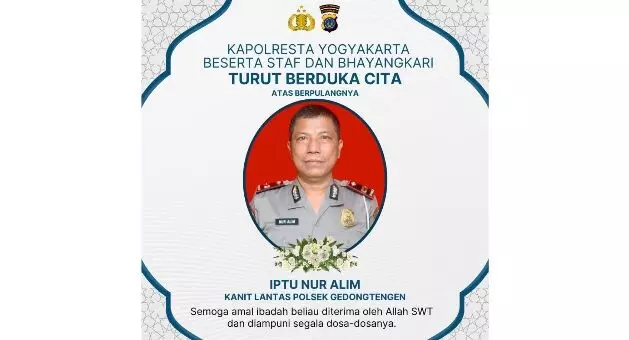 Polisi Jogya gugur saat amankan mudik dan libur lebaran tahun 2026 Polisi Jogya gugur saat amankan mudik dan libur lebaran tahun 2026