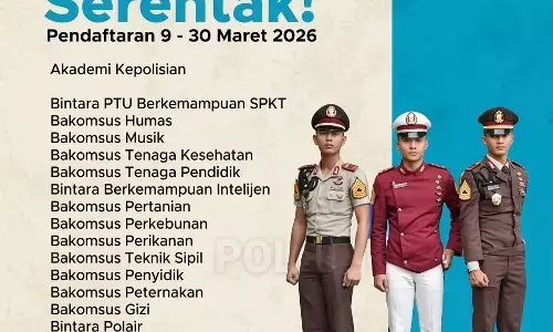 Pendaftaran Polri 2026 dibuka! Cek syarat, cara, & jadwalnya